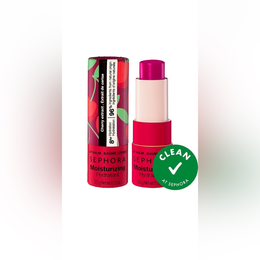 🌸SEPHORA COLLECTION Moisturizing Lip Balm in Cherry 3.5 g Full Size